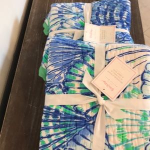 2 standard shams Lilly pulitzer for pottery barn